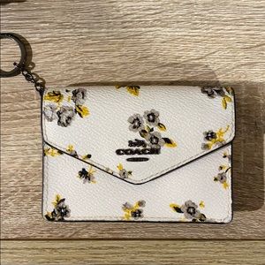 Coach Floral Keychain Wallet